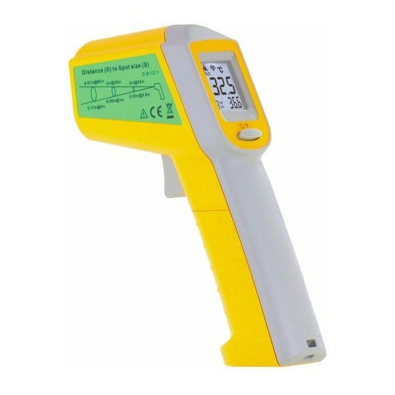 Thermomètre Infrarouge Visée laser et Ecran LCD - Combisteel - Plastique  95x43x156mm - Thermomètre de cuisine - Achat & prix