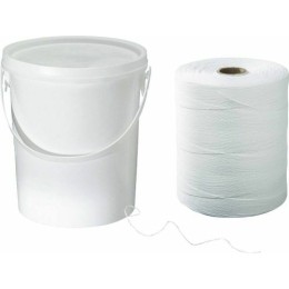 ROLL'TIR R'TCUI Ficelle Alimentaire Polyester, Blanc, 100 m/40 g