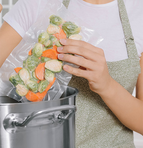 Légumes sous vide